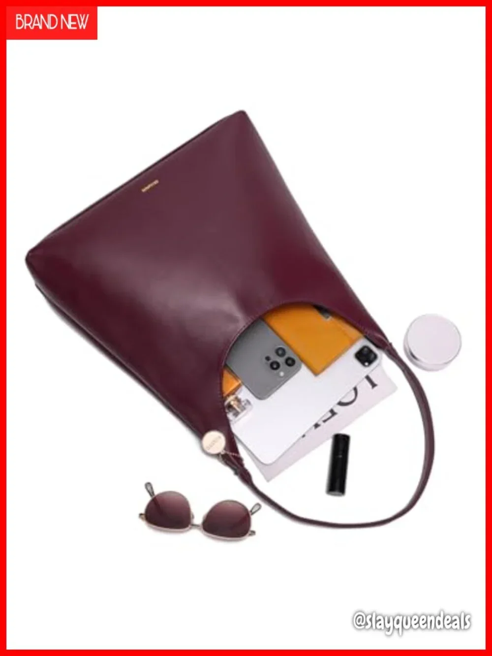 Large Soft Faux Leather Hobo Bag Tote Purse with Zipper